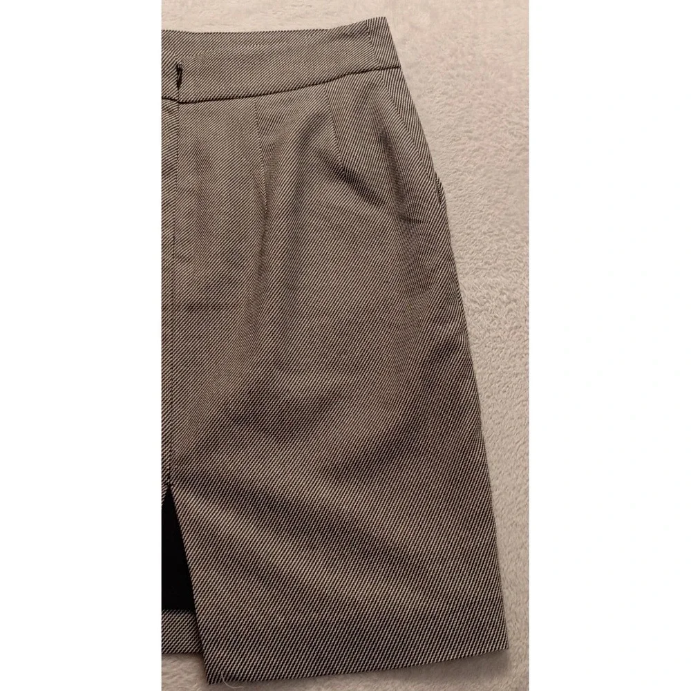 Express Women's Black White Houndstooth Pencil Skirt Size 4 High Waist Career